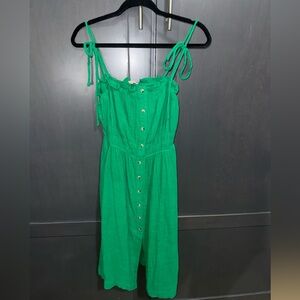 Kelly Green Midi Dress
